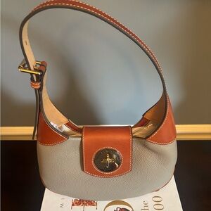 Dooney & Bourke Tan and Gray Shoulder Bag